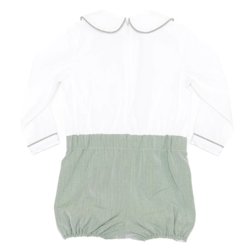 Henry Duvall Long Sleeve Barrett Bubble in Hanover Herringbone 3T - Picture 4 of 4